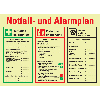 PERMALIGHT power langnachleuchtend Notfall- und Alarmplan, mit Piktogrammen, Kunststoff, 700x500mm