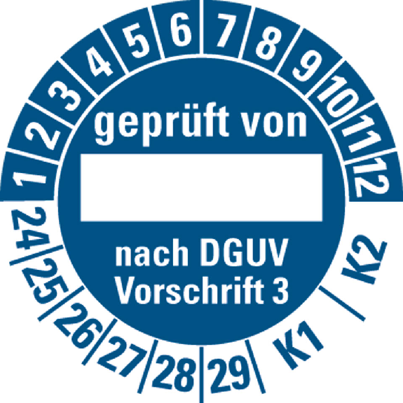 Prüfplakette gepr.von-nach DGUV Vor.3-K1/K2,24-29,blau,Folie,Ø 30mm,10/Bogen Prüfplakette gepr.von-nach DGUV Vor.3-K1/K2,24-29,blau,Folie,Ø 30mm,10/Bogen-Beschreibung lesen