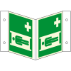 PERMALIGHT plus langnachleuchtend Rettungs-Nasenschild Krankentrage, Kunststoff, 200x200mm, ASR DIN EN ISO 7010 E013 PERMALIGHT plus langnachleuchtend Rettungs-Nasenschild Krankentrage, Kunststoff, 200x200mm, ASR DIN EN ISO 7010 E013