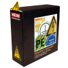 Warnschild Warnung vor elek.Spannung,ASR/ISO,Folie,selbstkl.,SL 25mm,500/Sp. Warnschild Warnung vor elek.Spannung,ASR/ISO,Folie,selbstkl.,SL 25mm,500/Sp.