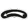 Drehrichtungspfeil, RoHS konform, linksweisend, schwarz/weiß, Folie, 62x18mm, 5/Bogen Drehrichtungspfeil, RoHS konform, linksweisend, schwarz/weiß, Folie, 62x18mm, 5/Bogen