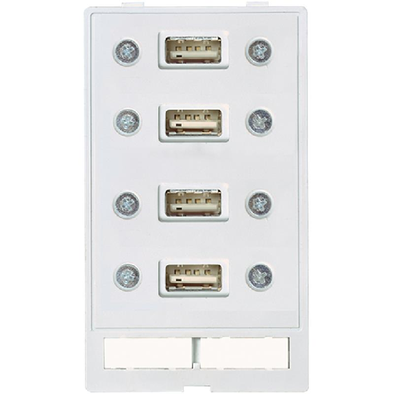 Module simple MSDD 4x USB-A (femelle/femelle) - 4000-68000-0950000 Module simple MSDD 4x USB-A (femelle/femelle) - 4000-68000-0950000-Lire la description