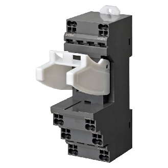 Socle 8 broches pour montage rail DIN avec bornes push-in - PYF-08-PU-Lire la description
