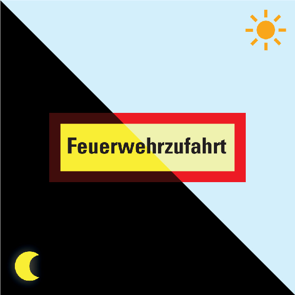 PERMALIGHT power langnachleuchtend Feuerwehrschild Feuerwehrzufahrt, Aluminium, 420x148mm PERMALIGHT power langnachleuchtend Feuerwehrschild Feuerwehrzufahrt, Aluminium, 420x148mm-Beschreibung lesen