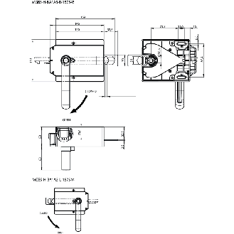 Module poignée externe pour MGBS pour porte sur charnière à droite - MGBS-H-BA1A3-R-157543-Lire la description