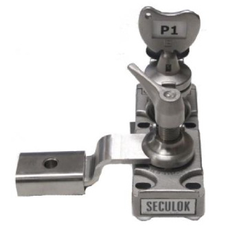 Serrure d'accès 1 clé - clé de consignation - 1 cache entrée anti-vibration ACS-CE-CEL-ATV-Lire la description