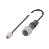 Tête de capteur optique cylindrique fileté