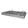 Containerwanne CW 2, 1078L, Mausgrau