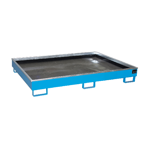 Bañera de estantería con inserto de PE RW 1800 PE, pintada, azul claro-Leer más
