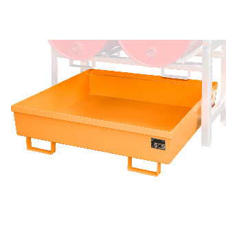 Auffangwanne FRA-2, 1380x580x850mm, 280l, Gelborange-Beschreibung lesen
