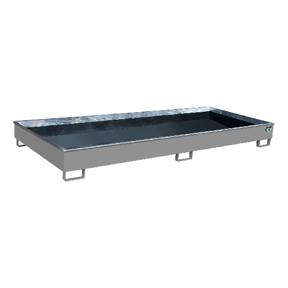 Vasca da scaffale con inserto in PE RW 3300-2 PE, verniciato, grigio topo-Leggi tutto