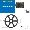 Pulegge Pulegge trapezoidali con mozzo smontabile PFB100500M Puleggia trapezoidale in ghisa tipo SPB / B con mozzo smontabile serie 4545 con 10 gole, passo diametro 500 mm
