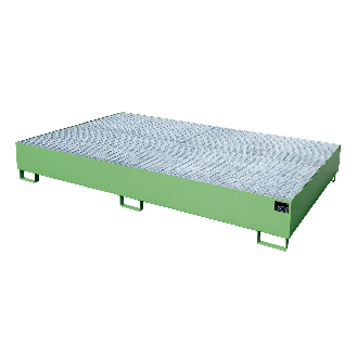 Auffangwanne AW 1000-10F, lackiert, Resedagrün-Beschreibung lesen