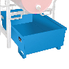 Auffangwanne FRA-1, 980x580x850mm, 246L, Lichtblau