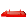 Containerwanne CW 2, 1078L, Feuerrot