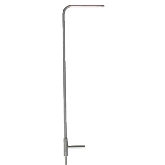 Tube de Pitot type L, modèle NPL, lg1000mm, Ø8mm, à tête ellipsoïdale - TPL-08-1000-T Tube de Pitot type L, modèle NPL, lg1000mm, Ø8mm, à tête ellipsoïdale - TPL-08-1000-T-Lire la description
