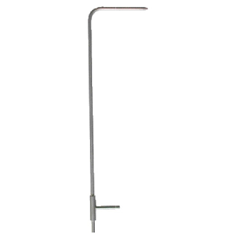 Tube de Pitot type L, modèle NPL, lg1000mm, Ø8mm, à tête ellipsoïdale - TPL-08-1000-T-Lire la description