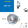 Poleas Poleas trapezoidales macizas PAB1130 Polea trapezoidal de aluminio 1 ranura tipo B diámetro 130 mm