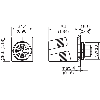 Passage de cloison M12D Fem 4p/RJ45 Fem 8p blindé - SIC6048180 Passage de cloison M12D Fem 4p/RJ45 Fem 8p blindé - SIC6048180
