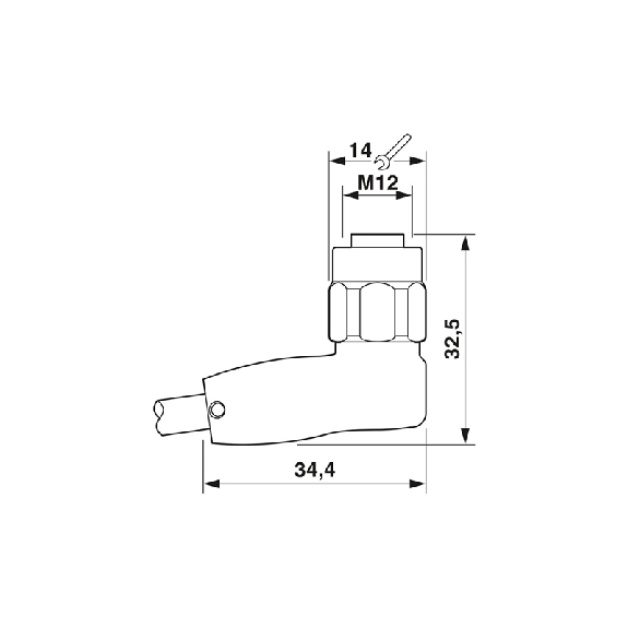M12A Fem Coudé 4p/M12A Mâle Droit 4p; PP-EPDM Gris 3m - SAC-4P-M12MS/3,0-600/M12FR HD M12A Fem Coudé 4p/M12A Mâle Droit 4p; PP-EPDM Gris 3m - SAC-4P-M12MS/3,0-600/M12FR HD-Lire la description