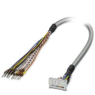 Câble rond pré-équipé; lg 1m / Connecteur femelle 14 pôles - CABLE-FLK14/OE/0,14/ 100-Lire la description