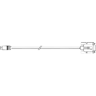 Câble entre MELSEC FX1/2/3-series et X2 ..., iX Panel TxA/B, 15m - CAB103/15m-Lire la description