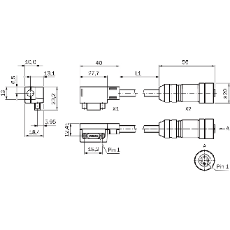 Câble Codeur vers FX3-MOC - SIC2094427-Lire la description