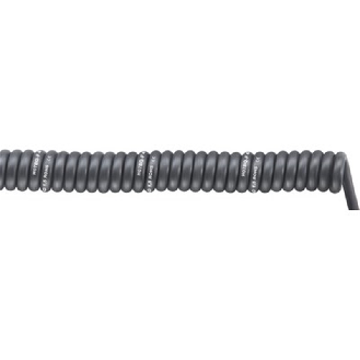Câble spiralé; 3G1.5; 1000mm - 3000mm; U0/U: 450 / 750 V; PUR - 70002751 | SPIRAL H07BQ-F BLACK 3G1,5/1000-Lire la description