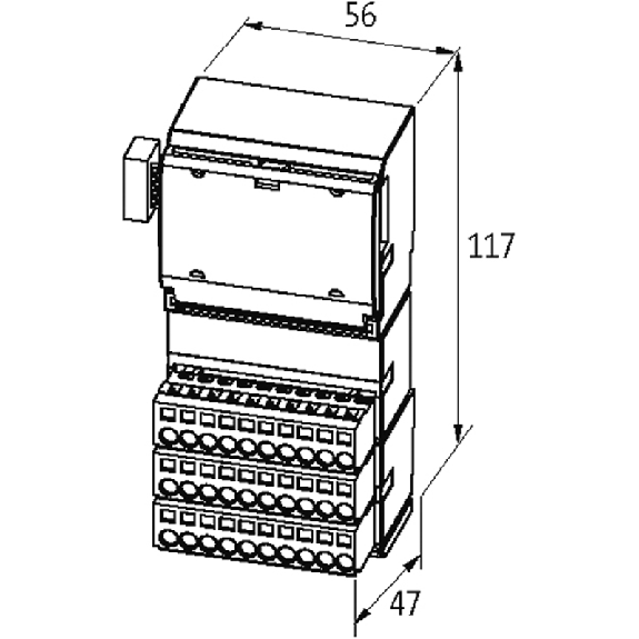 Cube20 Module d'entrée analogique, 4 entrées 4-20mA/0-10V - 56200 Cube20 Module d'entrée analogique, 4 entrées 4-20mA/0-10V - 56200-Lire la description