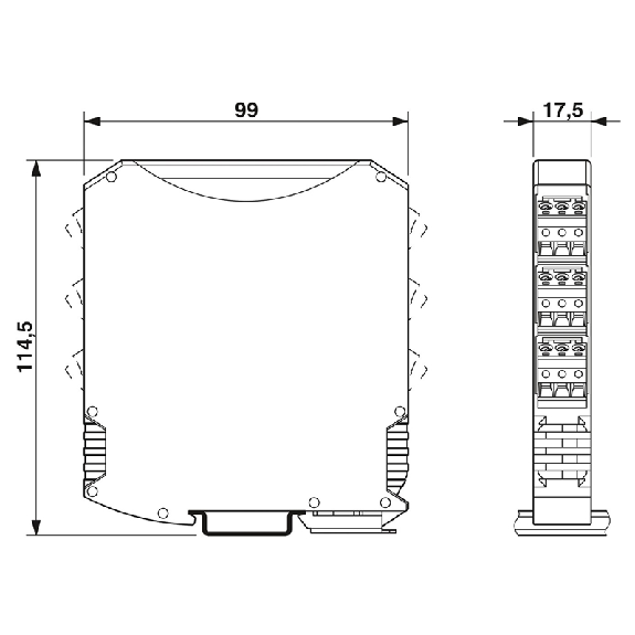 Module d'extension 4 entrées analogiques (0/4 mA ... 20 mA) - RAD-AI4-IFS-Lire la description