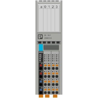 Module 16 entrées TOR, 24VDC, IP20, Axioline F - AXL F DI16/1 1H-Lire la description