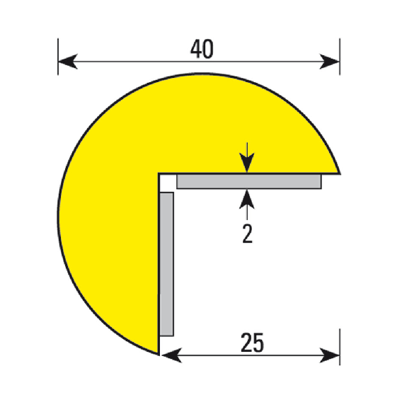 Knuffi Eckschutzprofil Typ A, magnetisch, gelb/schwarz, 1m Knuffi Eckschutzprofil Typ A, magnetisch, gelb/schwarz, 1m-Beschreibung lesen