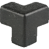 Knuffi Schutzecke Typ E, dreidimensional, schwarz, PU-Schaum, selbstklebend Knuffi Schutzecke Typ E, dreidimensional, schwarz, PU-Schaum, selbstklebend