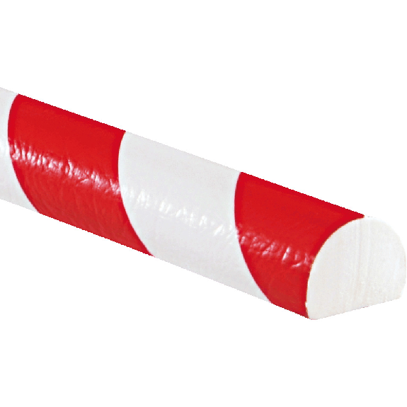 Knuffi Flächenschutzprofil Typ C, selbstklebend/zum Anschrauben, rot/weiß, PU, 1m-Beschreibung lesen