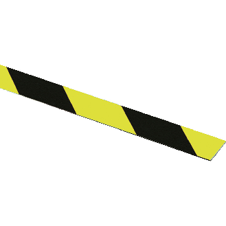 Flachmarkierung, rechtsweisend, fluoreszierend-nachleuchtend gelb/schwarz, Aluminium, 990x50mm, ASR A1.3-Beschreibung lesen