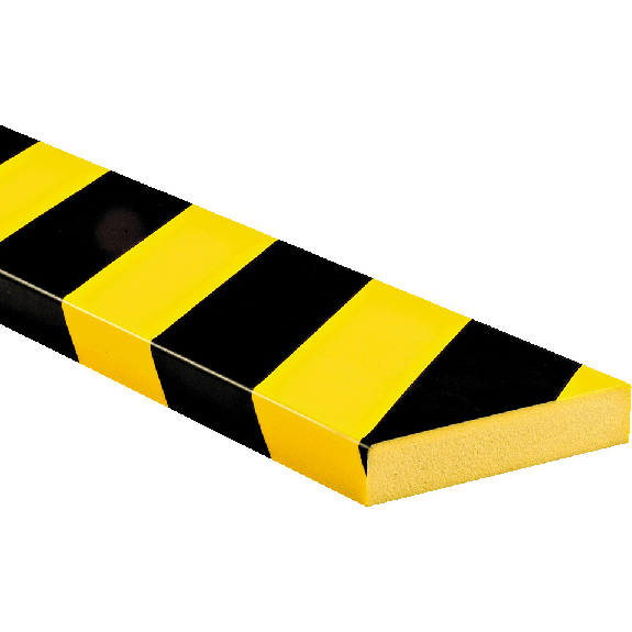 Knuffi Flächenschutzprofil Typ S, selbstklebend/zum Anschrauben, gelb/schwarz, PU, 1m Knuffi Flächenschutzprofil Typ S, selbstklebend/zum Anschrauben, gelb/schwarz, PU, 1m-Beschreibung lesen