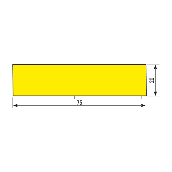 Knuffi Flächenschutzprofil Typ S, selbstklebend/zum Anschrauben, gelb/schwarz, PU, 1m Knuffi Flächenschutzprofil Typ S, selbstklebend/zum Anschrauben, gelb/schwarz, PU, 1m-Beschreibung lesen