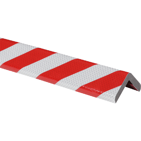 Knuffi Eckschutzprofil Reflective, Typ H+, rot/weiß reflektierend, PU-Schaum, 1m-Beschreibung lesen