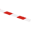 Flachmarkierung, rechtsweisend, rot/weiß schraffiert, Aluminium, 50x990mm, ASR A1.3 Flachmarkierung, rechtsweisend, rot/weiß schraffiert, Aluminium, 50x990mm, ASR A1.3