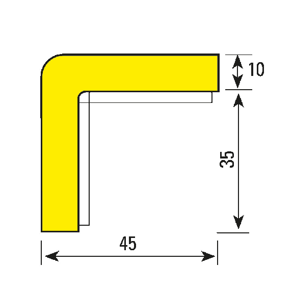 Knuffi Eckschutzprofil Typ H, selbstklebend/zum Anschrauben, weiß, PU-Schaum, 1m Knuffi Eckschutzprofil Typ H, selbstklebend/zum Anschrauben, weiß, PU-Schaum, 1m-Beschreibung lesen