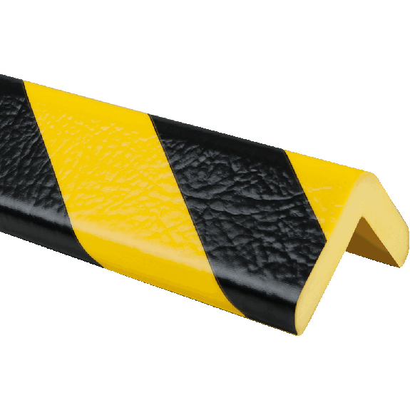 Knuffi Eckschutzprofil Typ H+, selbstklebend/zum Anschrauben, gelb/schwarz, PU, 1m Knuffi Eckschutzprofil Typ H+, selbstklebend/zum Anschrauben, gelb/schwarz, PU, 1m-Beschreibung lesen
