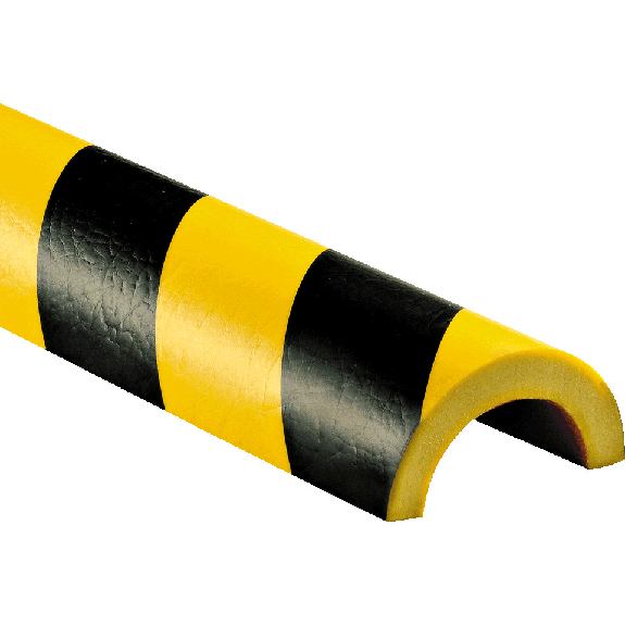 Knuffi Rohrschutzprofil Typ R1, selbstklebend/Schellen, gelb/schwarz, Ø30mm, PU, 1m Knuffi Rohrschutzprofil Typ R1, selbstklebend/Schellen, gelb/schwarz, Ø30mm, PU, 1m-Beschreibung lesen