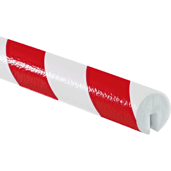 Knuffi Kantenschutzprofil Typ B, zum Aufstecken/Anschrauben, rot/weiß, PU-Schaum, 1m Knuffi Kantenschutzprofil Typ B, zum Aufstecken/Anschrauben, rot/weiß, PU-Schaum, 1m-Beschreibung lesen