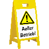 Warnaufsteller Leicht, Außer Betrieb!, gelb, Polypropylen, 350x650mm, 300g, ASR A1.3