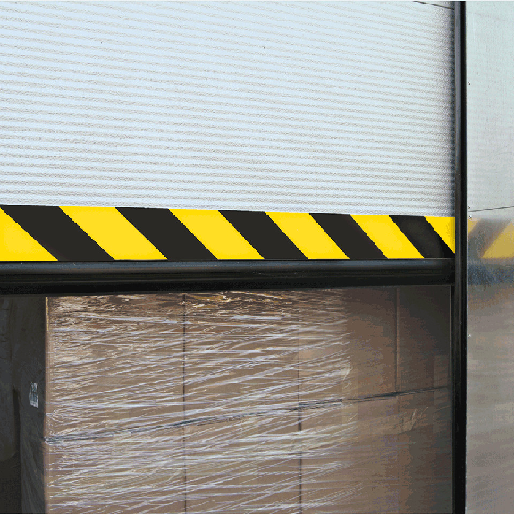 Flachmarkierung, linksweisend, reflektierend, gelb/schwarz, Aluminium, 50x990mm, ASR A1.3 Flachmarkierung, linksweisend, reflektierend, gelb/schwarz, Aluminium, 50x990mm, ASR A1.3-Beschreibung lesen