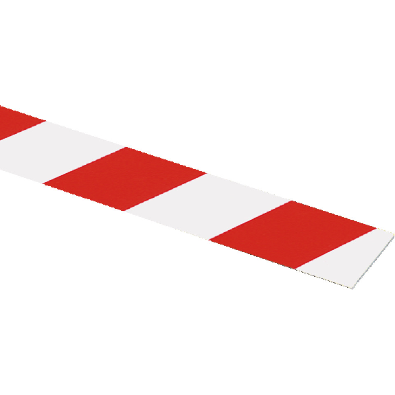 Flachmarkierung, rechtsweisend, rot/weiß schraffiert, Aluminium, 100x990mm, ASR A1.3 Flachmarkierung, rechtsweisend, rot/weiß schraffiert, Aluminium, 100x990mm, ASR A1.3-Beschreibung lesen