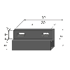 Aimant 32x15x8mm - M-302