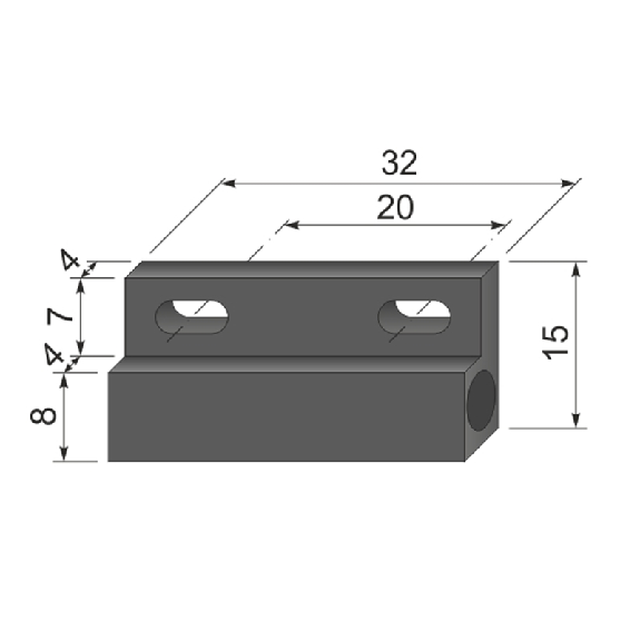 Aimant 32x15x8mm - M-302-Lire la description