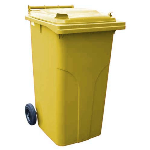 Conteneur à déchets 240 l jaune Conteneur à déchets 240 l jaune-Lire la description