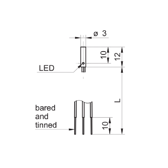 DPI D03 PNP NF P1mm noyé 12mm Inox 6-30Vdc / Fils 0.5m - IFRM 03P3713/QL-Lire la description